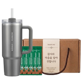 스타벅스 SS 스탠리 시그니처 켄처 887ml + 스타벅스 스틱커피 + 기프트박스 스타벅스 SS 스탠리 시그니처 켄처 887ml + 스타벅스 스틱커피 + 기프트박스
