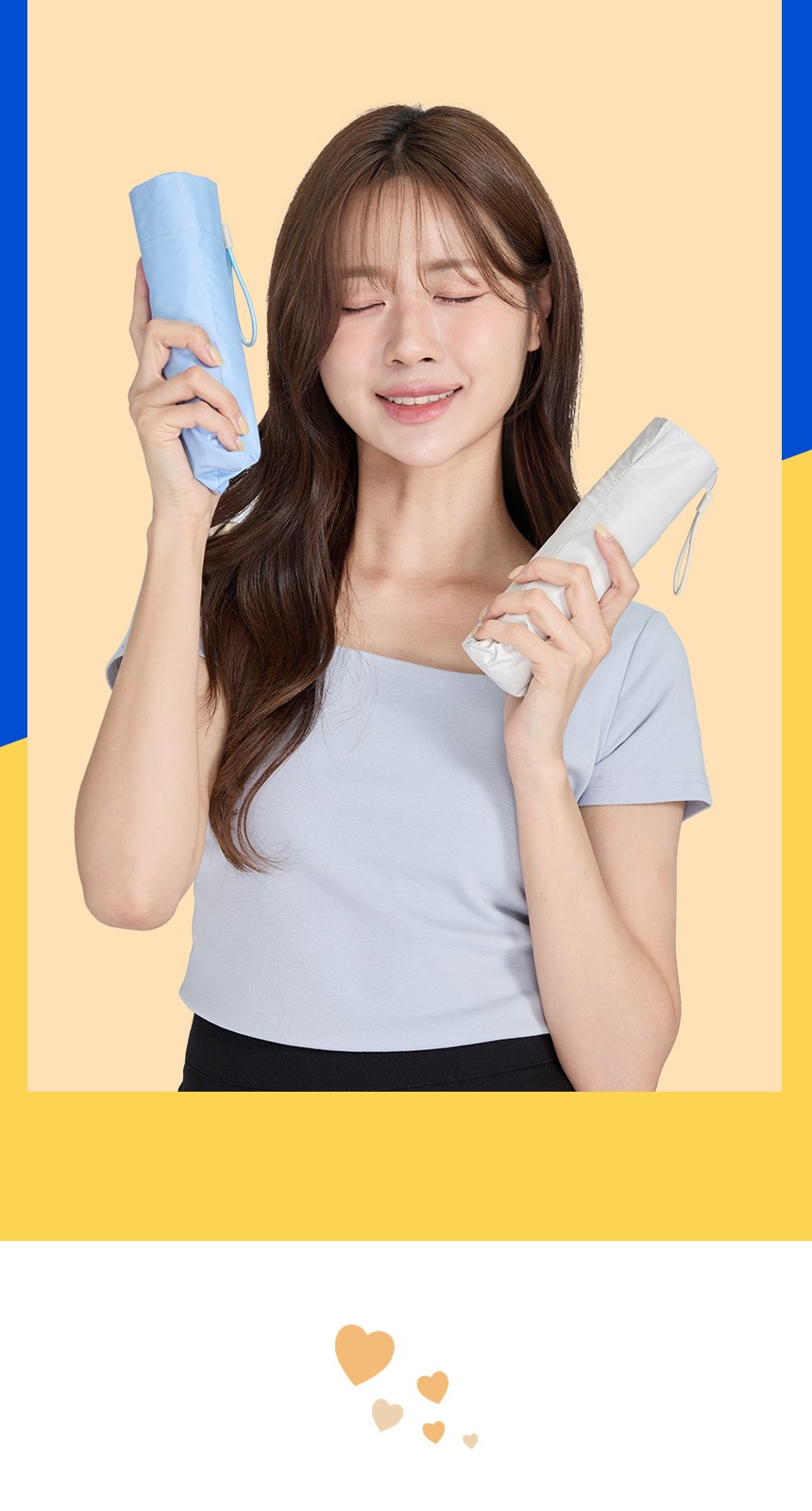 듀홈 파스텔블룸 3단 초경량 미니 우양산 암막 양우산 선물세트+메트로 퀜처 스트로우 캡 핸들 텀블러세트 710ml 이로나 상세 이미지