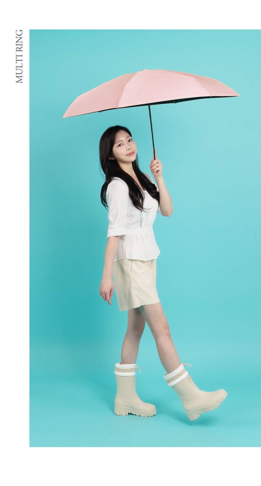 듀홈 멀티고리 5단 초경량 미니 우양산 암막 양우산 선물세트+플립 스트로우 탑 핸들 텀블러세트 890ml 이로나 상세 이미지