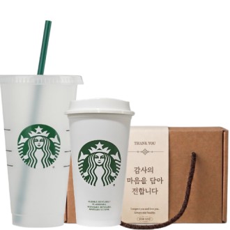 스타벅스 리유저블 콜드컵 709ml +스타벅스 리유저블 핫컵 473ml + 기프트박스 스타벅스 리유저블 콜드컵 709ml +스타벅스 리유저블 핫컵 473ml + 기프트박스