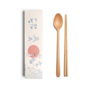 목가공방 천연 오일 순수 아름 수저 1인 선물세트