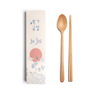 목가공방 천연 오일 순수 아름 수저 1인 선물세트 목가공방 천연 오일 순수 아름 수저 1인 선물세트