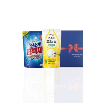 알뜰하게담은 세제세트10호(오투산소계표백제리필1P+퓨어뽀드득리필1P) 알뜰하게담은 세제세트10호(오투산소계표백제리필1P+퓨어뽀드득리필1P)