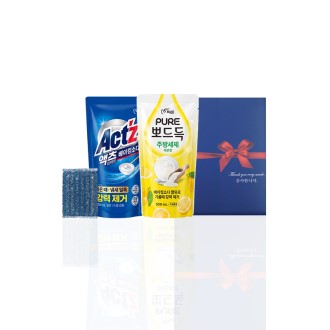 알뜰하게 담은 세제세트12호(피죤액츠퍼펙트리필1P+퓨어뽀드득리필1P+수세미1P) 알뜰하게 담은 세제세트12호(피죤액츠퍼펙트리필1P+퓨어뽀드득리필1P+수세미1P)
