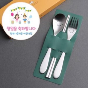 밝은친구들 3P 스푼포크젓가락 국내생산27종스텐