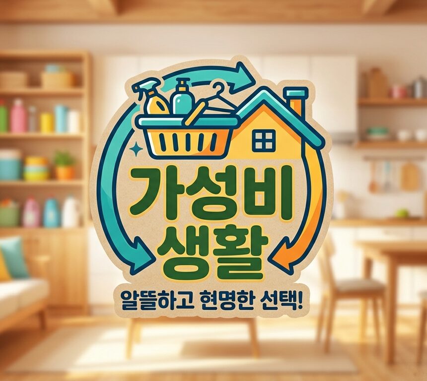 가성비생활 양면 수세미 2개입 그린&옐로우 상세 이미지