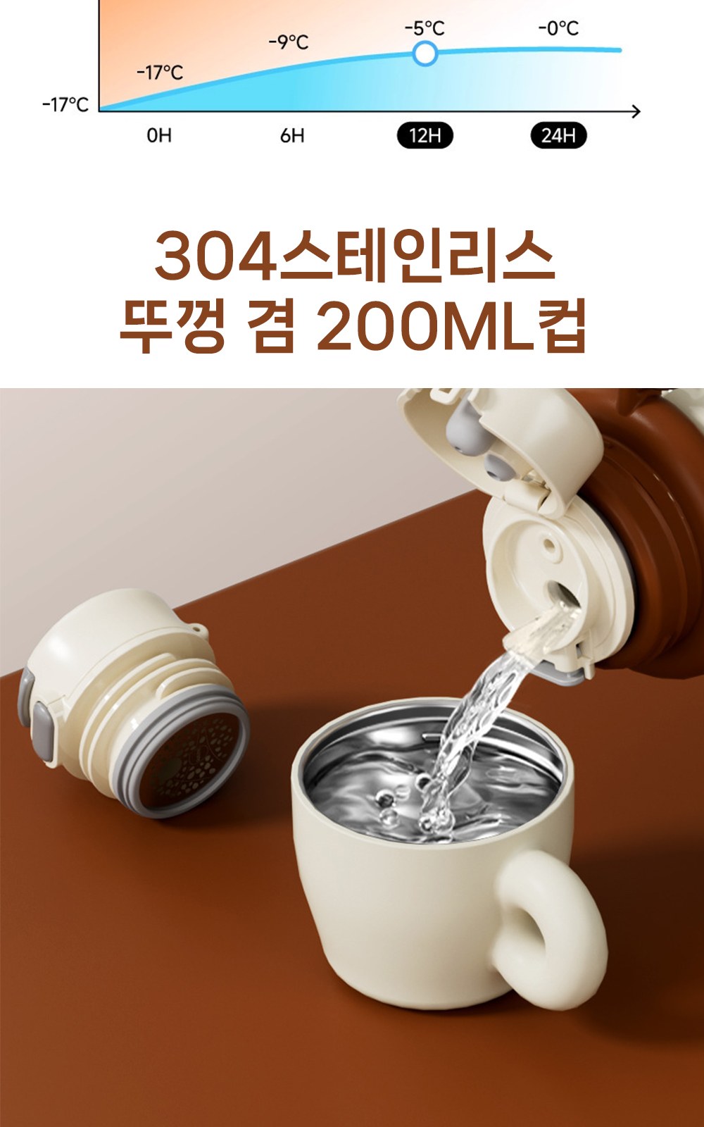 CL275 에코라이프 여행 산책용 미니멀 스타일 컴팩트 미니 키링 텀블러 상세 이미지